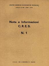 Note e Informazioni n.01 - 1970