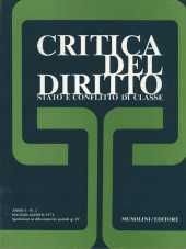 Critica del Diritto n.02 - anno I, maggio/agosto 1974 Stato e conflitto di classe