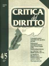 Critica del Diritto nuova serie 1990 n.04-5 - anno XVI, ottobre Stato e conflitto di classe
