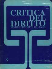 Critica del Diritto n.09 - anno III, settembre/dicembre 1976 Stato e conflitto di classe