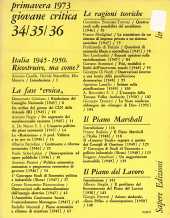 Giovane Critica n.34/35/36 - primavera 1973