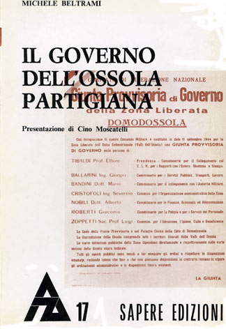 Governo (Il) dell'Ossola partigiana