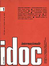 IDOC Internazionale 1973 n.01 - anno IV, 15 gennaio
Quindicinale di documenti, studi, attualità, rassegne sulla liberazione politica e religiosa dell'uomo in una prospettiva mondiale