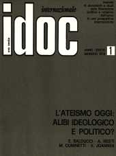 IDOC Internazionale 1975 n.01 - anno VI, gennaio 
Mensile di documenti e studi sulla liberazione politica e religiosa dell'uomo in una prospettiva internazionale