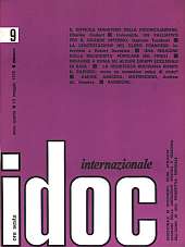 IDOC Internazionale 1973 n.09 - anno IV, 15 maggio 
Quindicinale di documenti, studi, attualità, rassegne sulla liberazione politica e religiosa dell'uomo in una prospettiva mondiale
