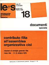 Informazioni Economiche e Sindacali n.18 - anno IX, 31 ottobre 1979 Documenti note tecniche e contrattuali