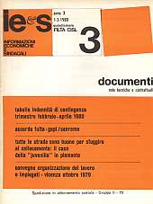 Informazioni Economiche e Sindacali n.03 - anno X, 1 marzo 1980 Documenti note tecniche e contrattuali