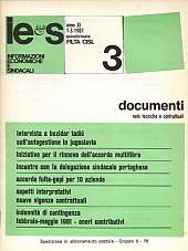 Informazioni Economiche e Sindacali n.03 - anno XI, 1 marzo 1981 Documenti note tecniche e contrattuali