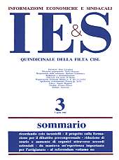 Informazioni Economiche e Sindacali n.03 - 1 aprile 1985 Documenti note tecniche e contrattuali