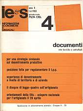 Informazioni Economiche e Sindacali n.04 - anno X, 1 aprile 1980 Documenti note tecniche e contrattuali