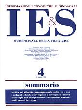 Informazioni Economiche e Sindacali n.04 - 6 maggio 1985