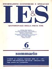 Informazioni Economiche e Sindacali n.06 - 15 settembre 1985