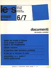 Informazioni Economiche e Sindacali n.06-07 - anno XII, 15 aprile 1982 Documenti note tecniche e contrattuali