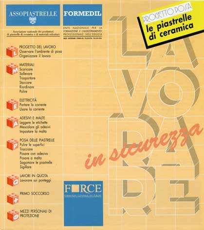 Lavorare in sicurezza: progetto posa: le piastrelle di ceramica