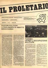 Il PROLETARIO n.02 - anno I, (marzo) 1972