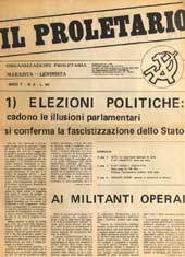 Il PROLETARIO n.03 - anno I, (marzo) 1972