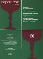 Sapere 2000 Notizie n.20 - anno I, del 27/10/84 scuola
