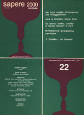 Sapere 2000 Notizie n.22 - anno I, del 26/1/85 diritto