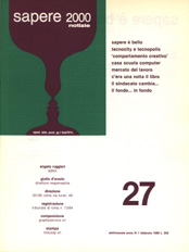 Sapere 2000 Notizie n.27 - anno III, del 1/2/86
