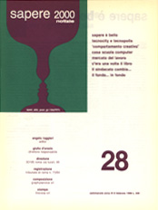 Sapere 2000 Notizie n.28 - anno III, del 8/2/86