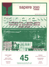 Sapere 2000 Notizie n.45 - anno IV, del 25/4/87