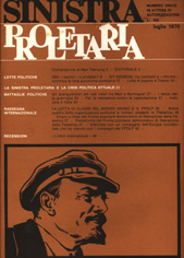 Sinistra Proletaria (n.0) n. unico ( luglio 1970