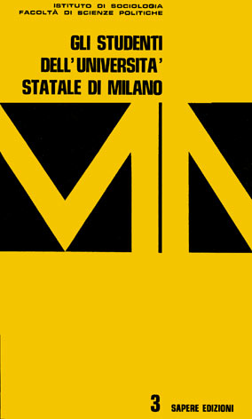 Studenti (Gli) dell'Università Statale di Milano: primi risultati e metodologia dell'indagine